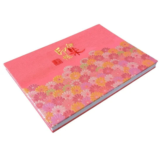 【見開き】御朱印帳 桃菊